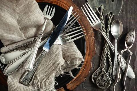 Silverware Stock Photos