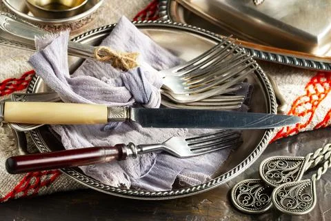 Silverware Foto stock