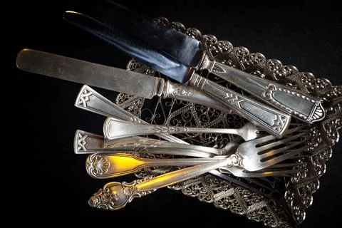 Silverware Stock Photos