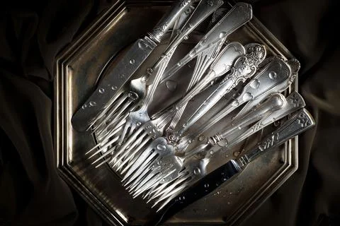 Silverware Foto stock