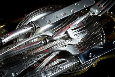 Silverware Stock Photos