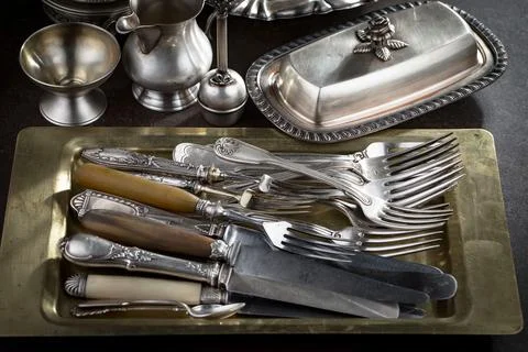 Silverware Stock Photos