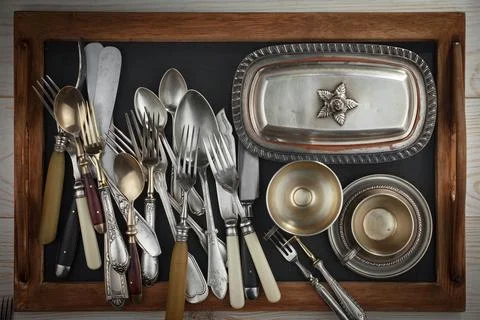 Silverware Foto stock
