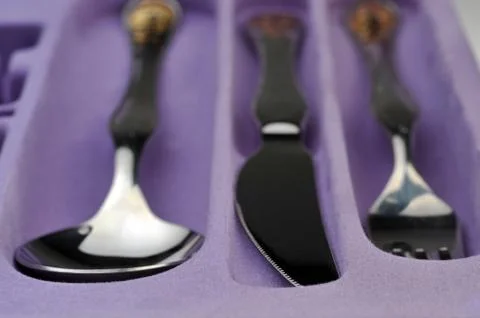 Silverware ready to use Stock Photos