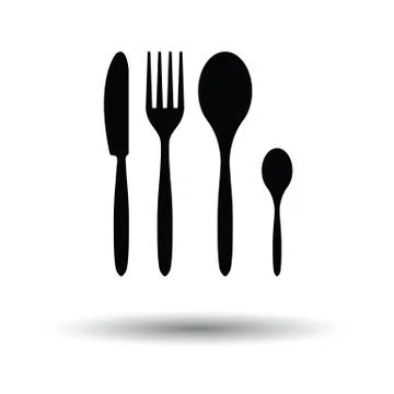 Silverware set icon Stock Illustration