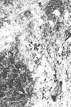 Silvery abstract background featuring ground and vegetation. Illustration. Stock Illustration