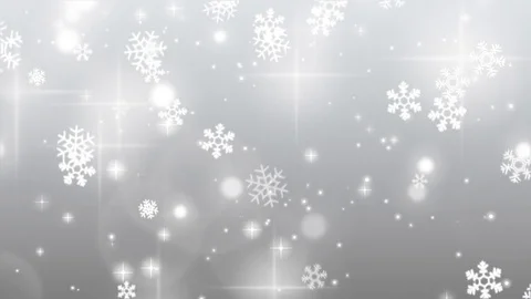 Silvery background with snowflakes Stock Footage 83528045