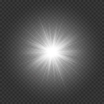Silvery bright star Stock Illustration