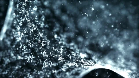 Silvery White Glittry Particles Background Loop 库存影片 201953753
