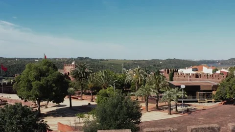 Silves castle (aerial view) Stock Footage 156619468