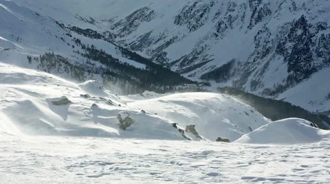 Silvretta Alps winter view (Austria). Stock Footage 49110386