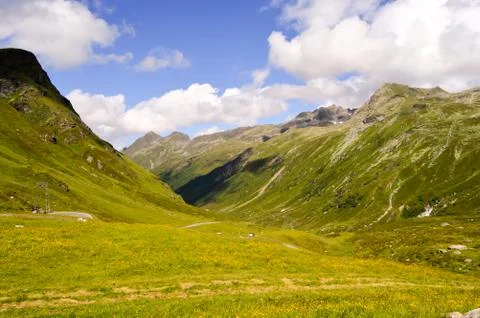 The Silvretta massif in the Central Eastern Stock Photos