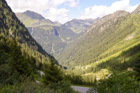 The Silvretta massif in the Central Stock Photos