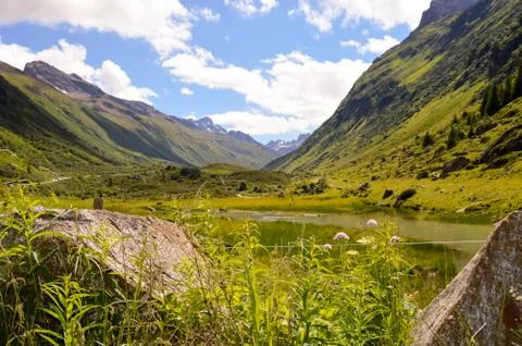 The Silvretta massif in the Central Foto stock