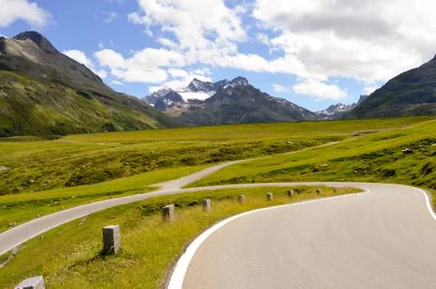 The Silvretta massif in the Central Stock Photos