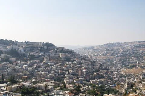 Silwan Village in Jerusalem. Stock Photos