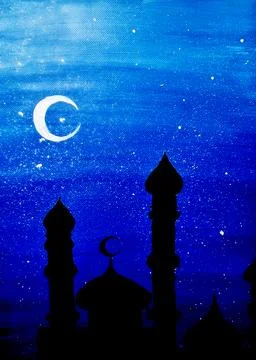 Silyet mechet Stock Illustration