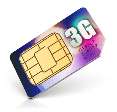 SIM card for 3G enabled operator Stock-Illustration