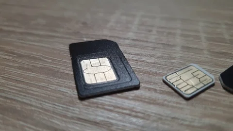 SIM card cellular. Sim cards close up. Stock Footage 116911431