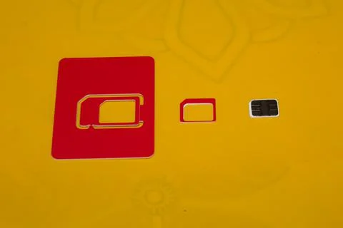 SIM card for every mobile or 4G smartphone Stock Photos