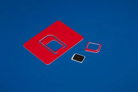 SIM card for every mobile or 4G smartphone Stock Photos