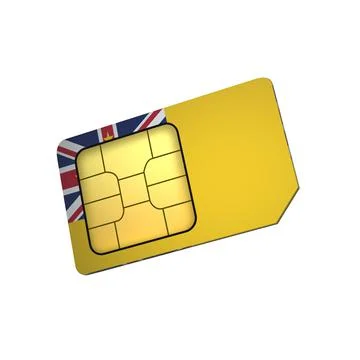 SIM Card with Flag of Niue A concept of Niue Mobile Operator Stock Illustration