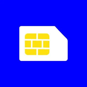 Sim card icon. Flat design style eps 10. Illustration design elements 스톡 일러스트