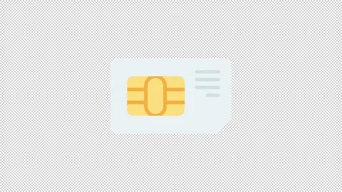 SIM Card Icon Video stock 205054500