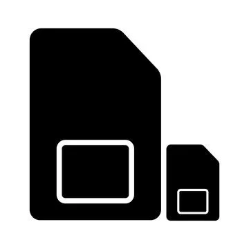 Sim card icon Stock Illustration