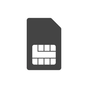 SIM card icon. Vector Illustration. Stock Illustration