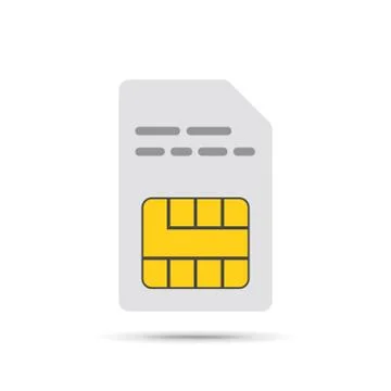SIM card icon. Vector Illustration. Stock Illustration