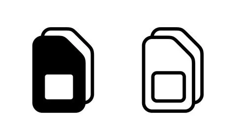 Sim card icon vector. SIM icon Stock-Illustration
