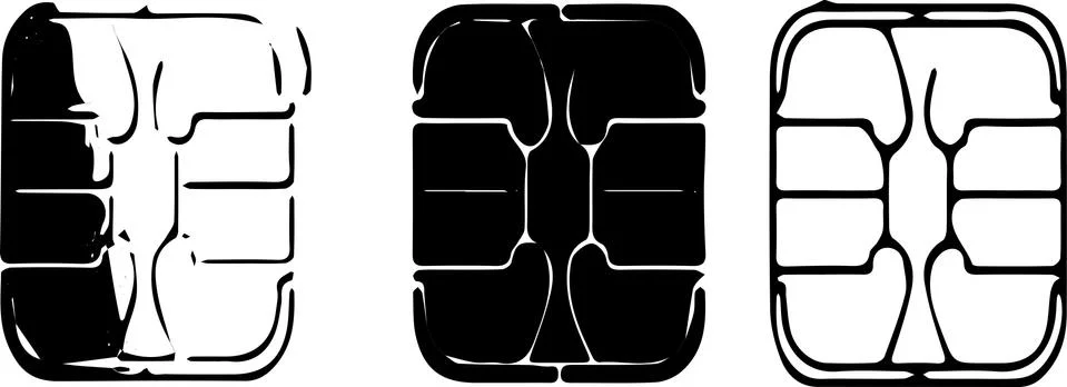 Sim card icon on white background Stock Illustration