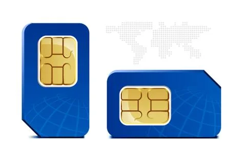 Sim card Illustrazione stock