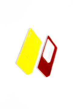 Sim card isoalted on white background with selective focus Stock Photos