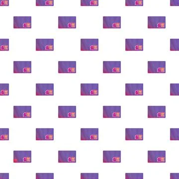 Sim card pattern creating technology seamless background Stock Illustration