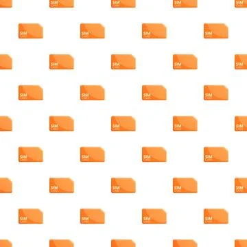 Sim card pattern representing mobile communication technology Illustrazione stock