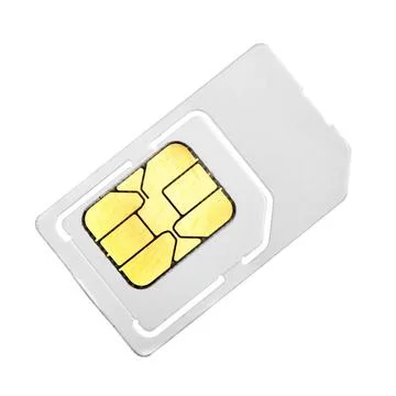 SIM card SIM card close-up isolated over white background Copyright: xZoon... Stock Photos