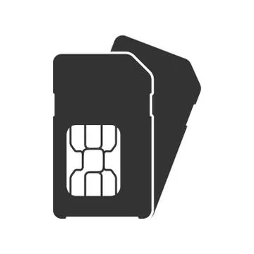 SIM card. Simple vector illustration for websites and apps Stock Illustration