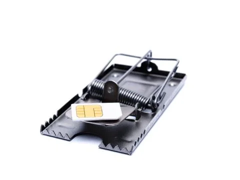 Sim card trap Stock Photos