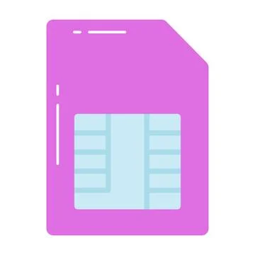 Sim card vector design in editable style, subscriber identification module イラスト素材