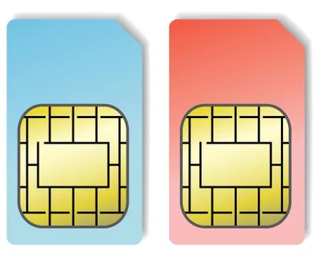 Sim cards Stock Illustration