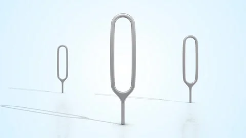 Sim Eject Tools on a Light Reflective Floor. Sim Ejectors 3D Animation. 4K Stock Footage 307183138
