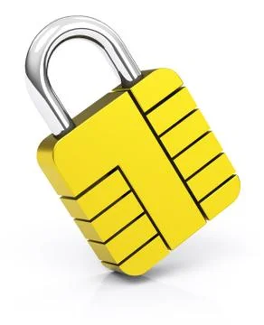 The SIM lock Stock Illustration