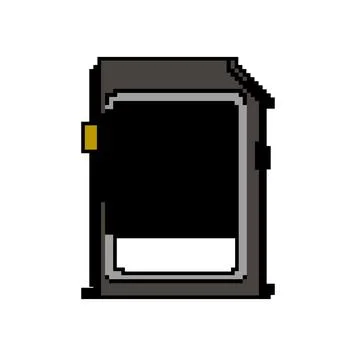 Sim memory card game pixel art vector illustration 스톡 일러스트