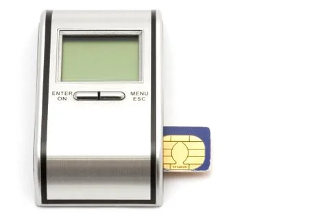 SIM reader Foto stock