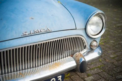 Simca oldtimer car Stock Photos