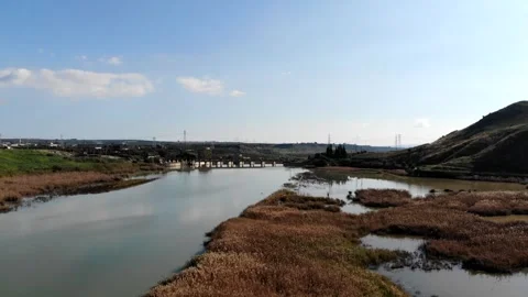 Simeto river and wetland 스톡 동영상 269906224