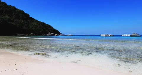 Similan Islands on December 20, 2023, there was a large influx of tourists. Stock Footage 295634751