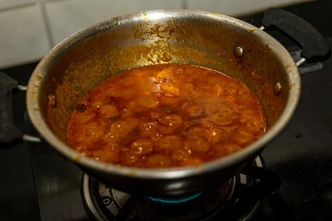 Simmering Curry Stock Photos